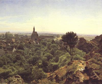 Ferdinand Georg Waldmuller Waldmuller View of Modling (nn02) France oil painting art